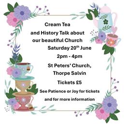 ST PETER'S CHURCH CREAM TEA