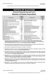 NOTICE OF ELECTIONS